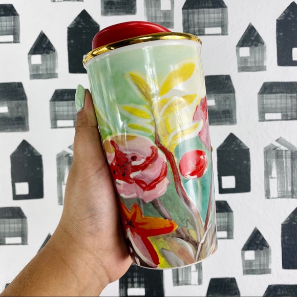 Starbucks | 2014 Floral Watercolor Ceramic Tumbler